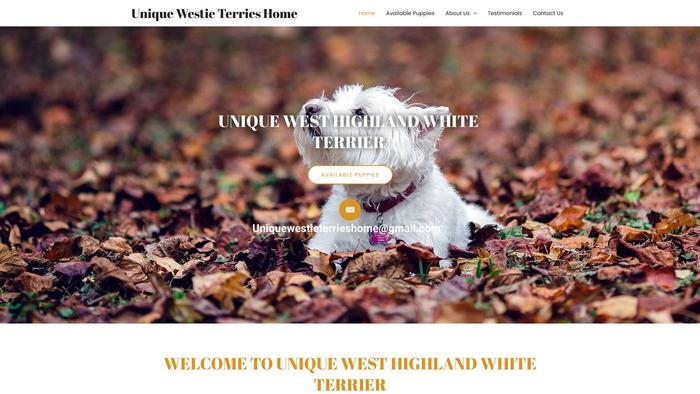 Uniquewestieterrieshome.com - Terrier Puppy Scam Review