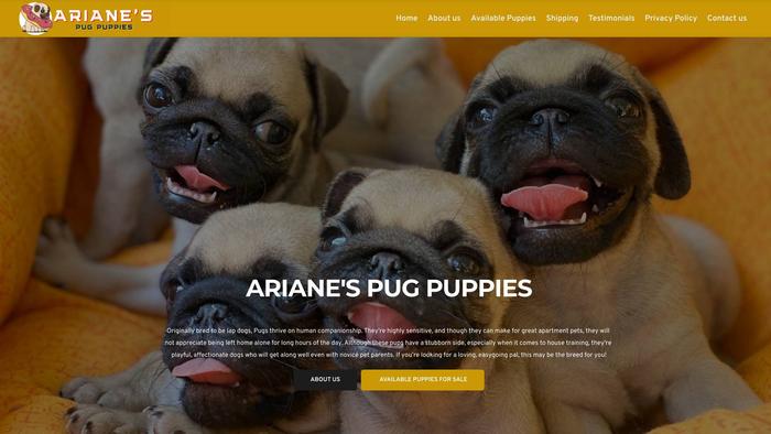 Arianespugpuppies.com - Pug Puppy Scam Review