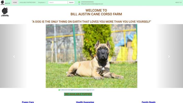 Billaustincanecorsofarm.com - Cane Corso Puppy Scam Review