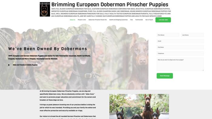 Brimmingdobbies.com - Doberman Pinscher Puppy Scam Review