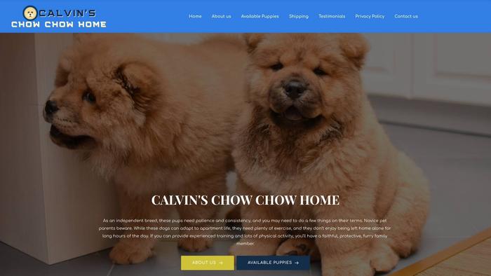 Calvinchowchowhome.com - Chowchow Puppy Scam Review