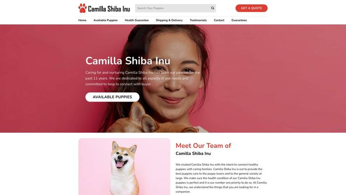 Camillashibainu.com - Shibhainu Puppy Scam Review