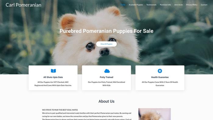 Carlpomeranian.com - Pomeranian Puppy Scam Review