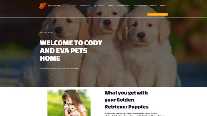 Codyandevapetshome.com - Golden Retriever Puppy Scam Review