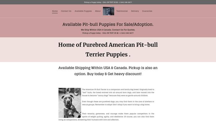 Donaldpitbull.farm - Pit Bull Puppy Scam Review