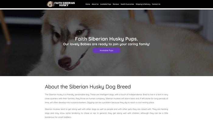 Faithsiberianhusky.com - Husky Puppy Scam Review