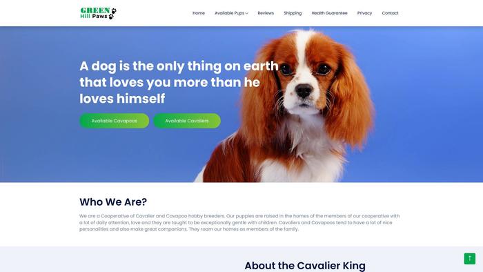 Greenhillpaws.com - Cavapoo Puppy Scam Review