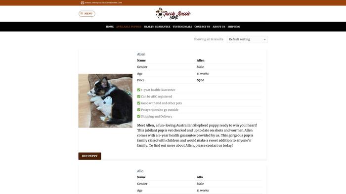 Jacobaussiehome.com - Australian Shepherd Puppy Scam Review