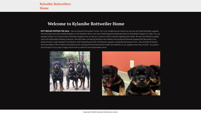 Kylaniberottweilerpuppies.com - Rottweiler Puppy Scam Review