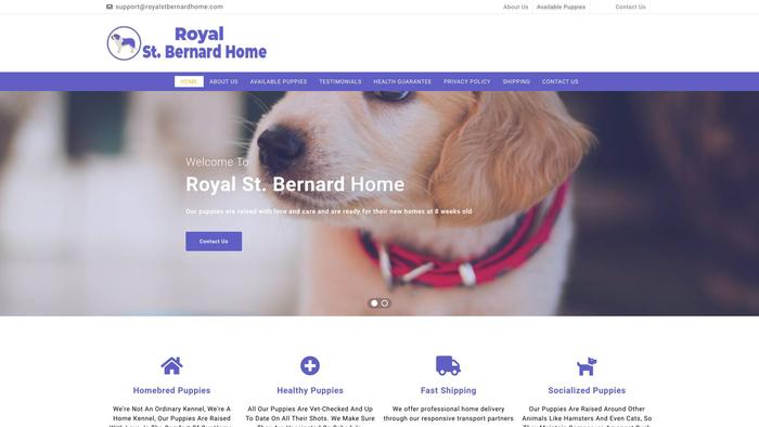 Royalstbernardhome.com - Saint Bernard Puppy Scam Review