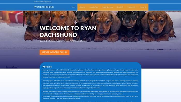 Ryandachshund.com - Dachshund Puppy Scam Review