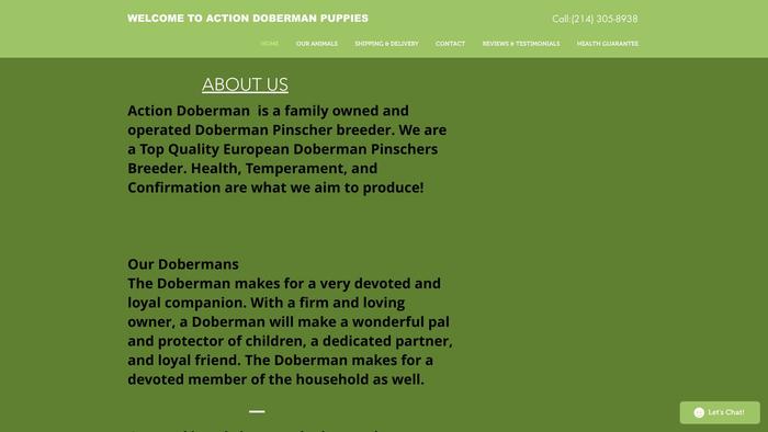 Actiondobermanpuppies.store - Doberman Pinscher Puppy Scam Review