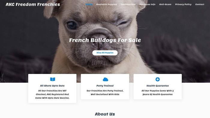 Akcfreedomfrenchies.com - French Bulldog Puppy Scam Review