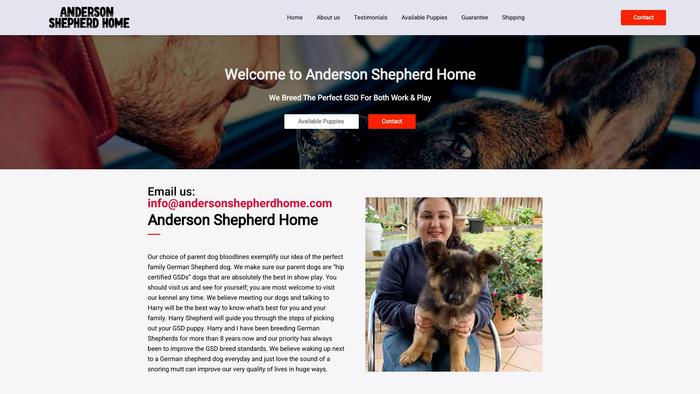 Andersonshepherdhome.com - Germanshepherd Puppy Scam Review