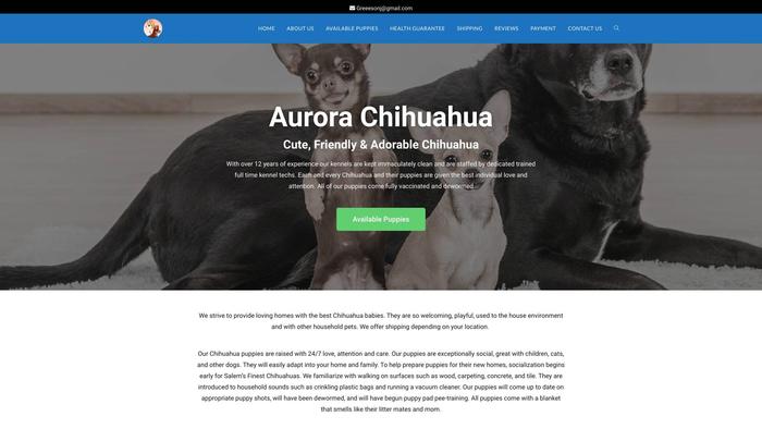 Aurorachihuahua.com - Chihuahua Puppy Scam Review