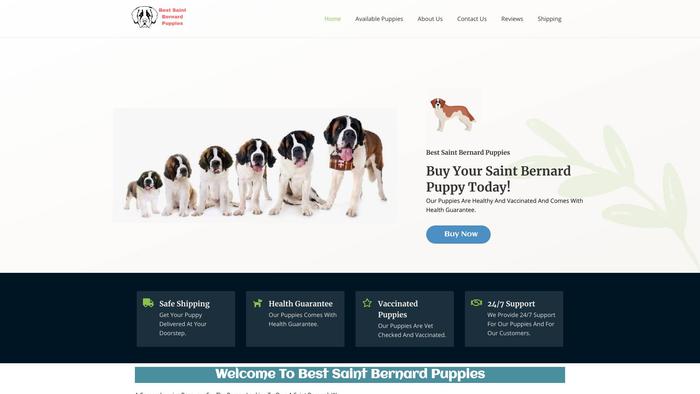 Bestsaintbernardpuppies.com - Saint Bernard Puppy Scam Review