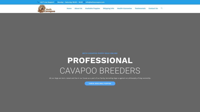 Bethscavapoo.com - Cavapoo Puppy Scam Review