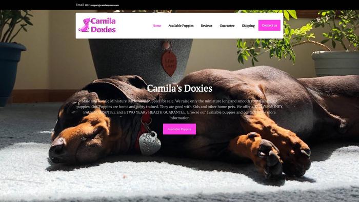 Camiladoxies.com - Dachshund Puppy Scam Review