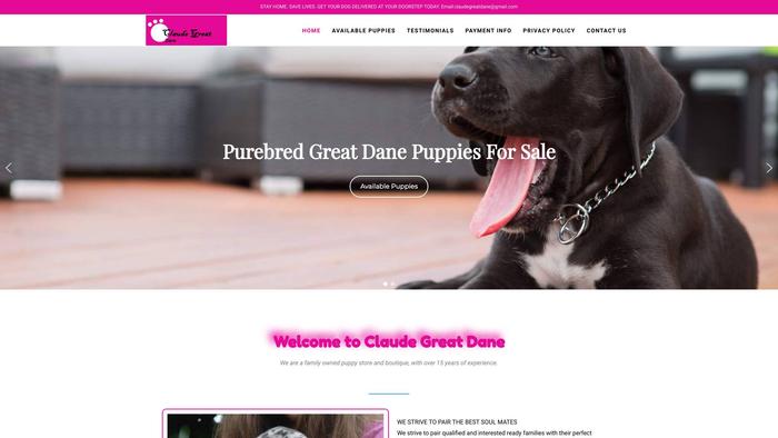 Claudegreatdane.com - Great Dane Puppy Scam Review