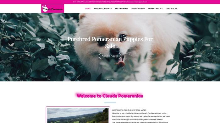 Claudepomeranian.com - Pomeranian Puppy Scam Review