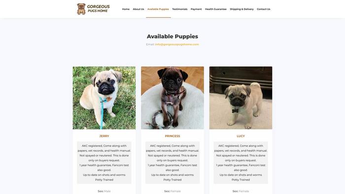 Gorgeouspugshome.com - Pug Puppy Scam Review