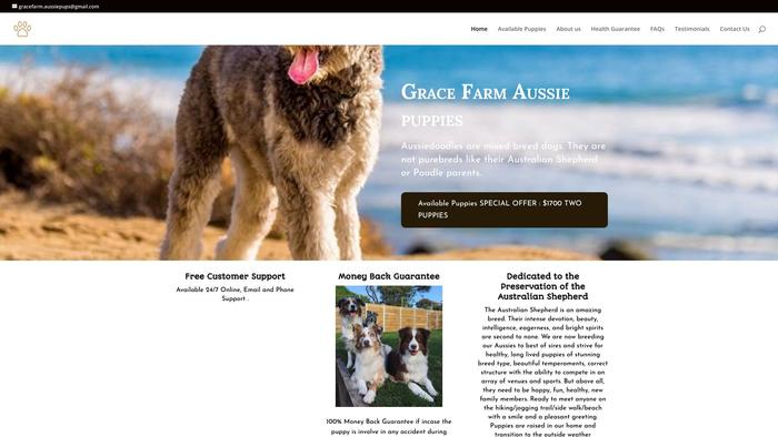 Gracefarmaussiepups.com - Australian Shepherd Puppy Scam Review