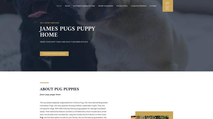 Jamespugspuppyhome.com - Pug Puppy Scam Review