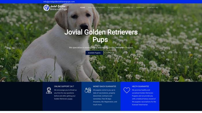 Jovialgoldenretrieverspups.com - Golden Retriever Puppy Scam Review