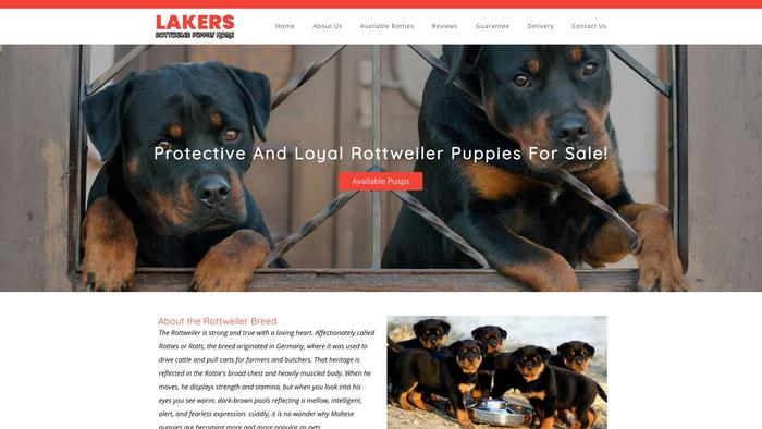 Lakersrottweilerpuppieshome.com - Rottweiler Puppy Scam Review