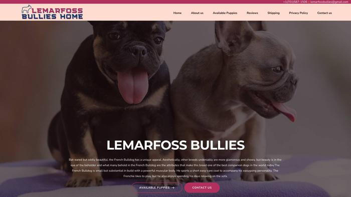 Lemarfossbullies.com - French Bulldog Puppy Scam Review