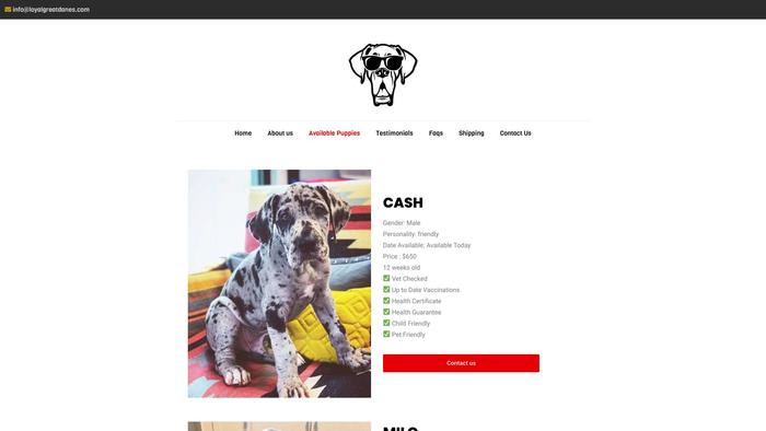 Loyalgreatdanes.com - Great Dane Puppy Scam Review