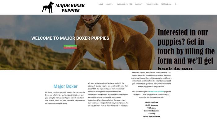 Majorboxerpuppies.com - Boxer Puppy Scam Review