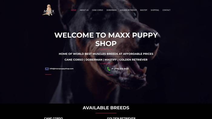 Maxxpuppyshop.com - Cane Corso Puppy Scam Review