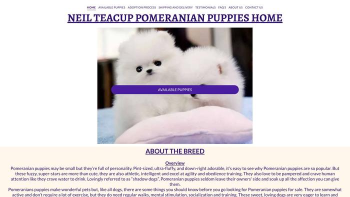 Neilteacuppomeranianpuppies.com - Pomeranian Puppy Scam Review