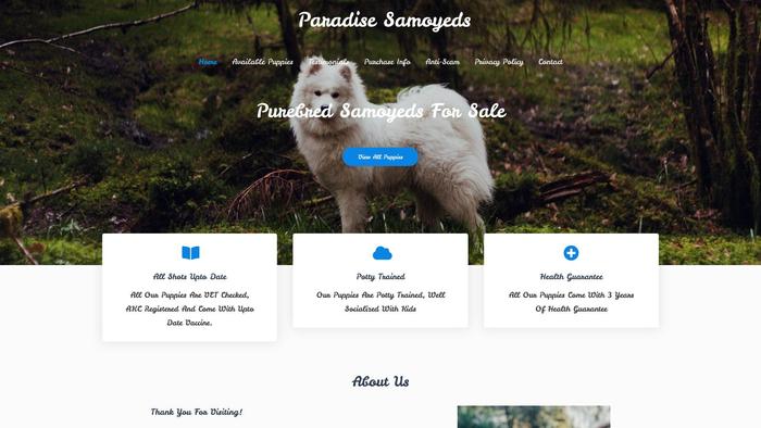 Paradisesamoyeds.com - Samoyed Puppy Scam Review