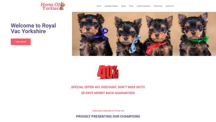 Royalvacyork.com - Yorkshire Terrier Puppy Scam Review