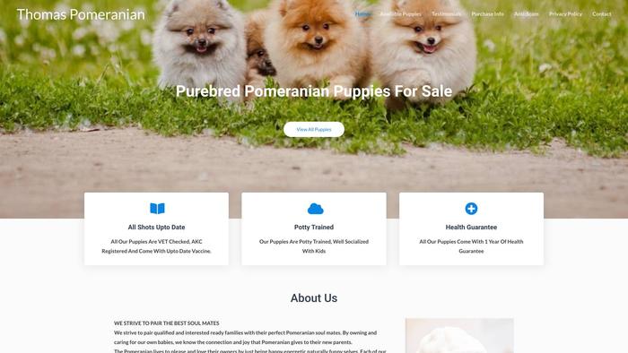 Thomaspomeranian.com - Pomeranian Puppy Scam Review