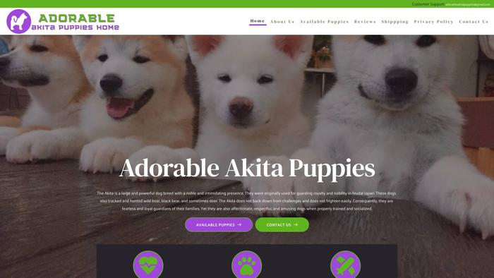 Adorableakitapuppieshome.com - Akita Puppy Scam Review