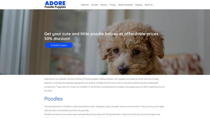 Adorepoodlepuppies.com - Poodle Puppy Scam Review