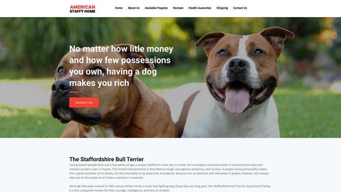 Americanstaffyhome.com - Pit Bull Puppy Scam Review