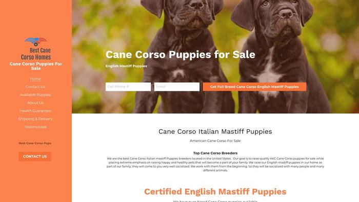 Bestcanecorsomastiffpuppies.com - Cane Corso Puppy Scam Review