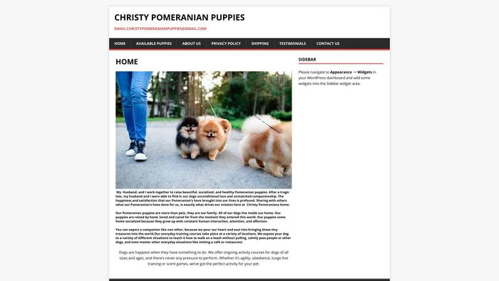 Christypomeranians.com - Pomeranian Puppy Scam Review