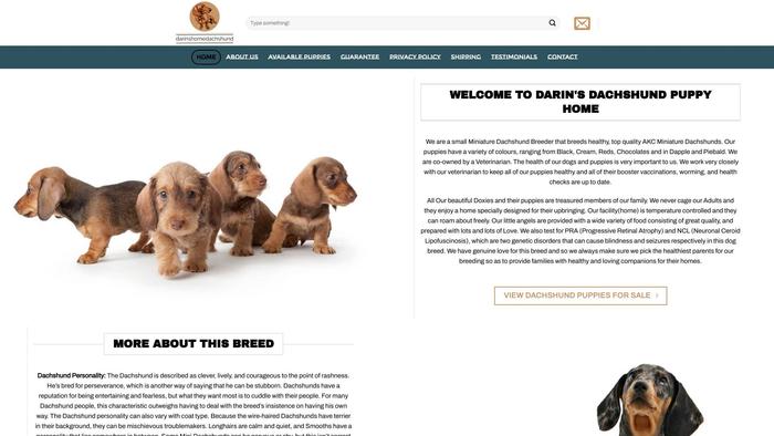 Darinshomedachshunds.com - Dachshund Puppy Scam Review