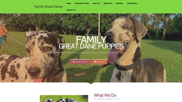 Familygreatdanes.com - Great Dane Puppy Scam Review