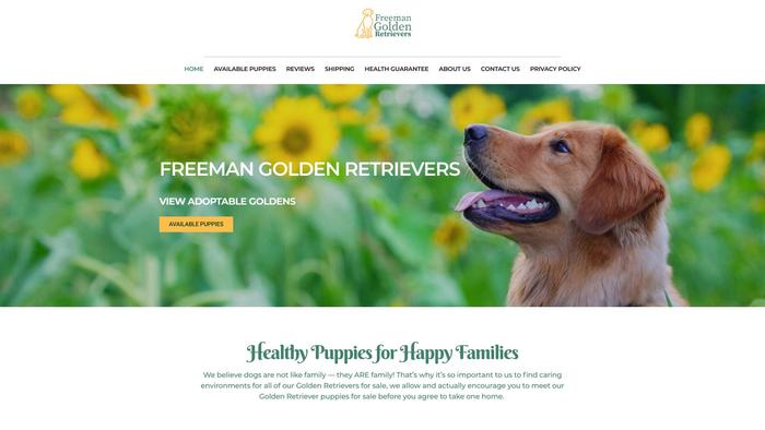 Freemangoldenretrievers.com - Golden Retriever Puppy Scam Review