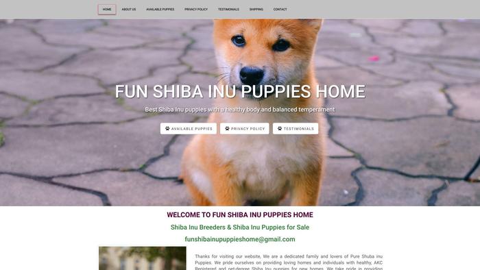 Funshibainupuppieshome.com - Shibhainu Puppy Scam Review