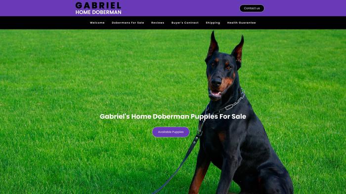 Gabrielhomedoberman.com - Doberman Pinscher Puppy Scam Review