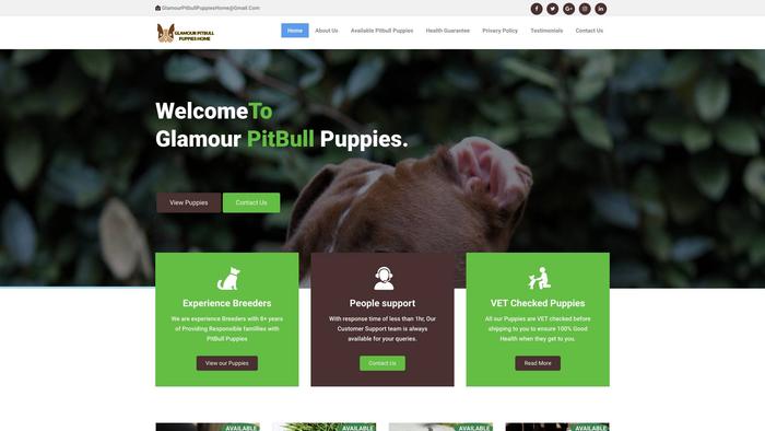 Glamourpitbullpuppieshome.com - Pit Bull Puppy Scam Review