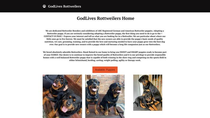 Godlivesrottweilers.com - Rottweiler Puppy Scam Review