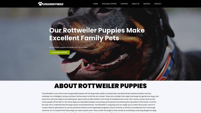 Gorgeousrottweiler.com - Rottweiler Puppy Scam Review